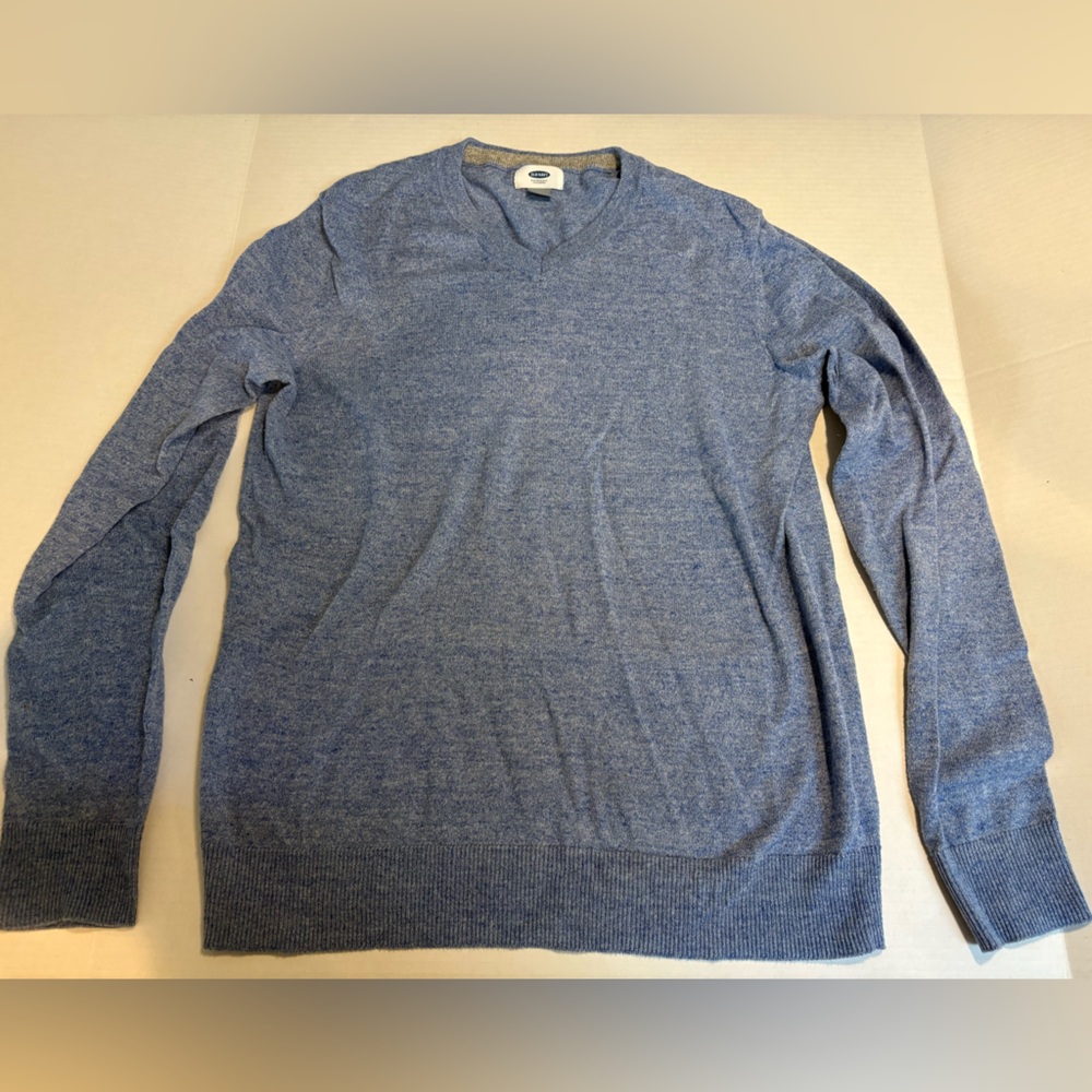 Mens Old Navy Light Blue Small Vneck Sweater